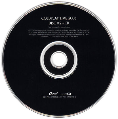 Coldplay : Live 2003 (DVD-V, Multichannel, NTSC + CD, Album, Enh)