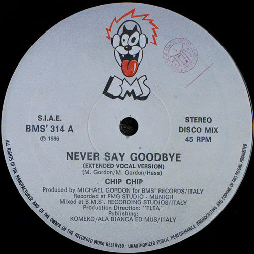 Chip Chip : Never Say Goodbye (12")