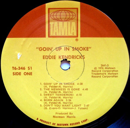 Eddie Kendricks : Goin' Up In Smoke (LP, Album)