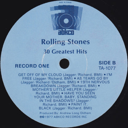 Rolling Stones* : Greatest Hits Vol. 1 (LP, Comp)