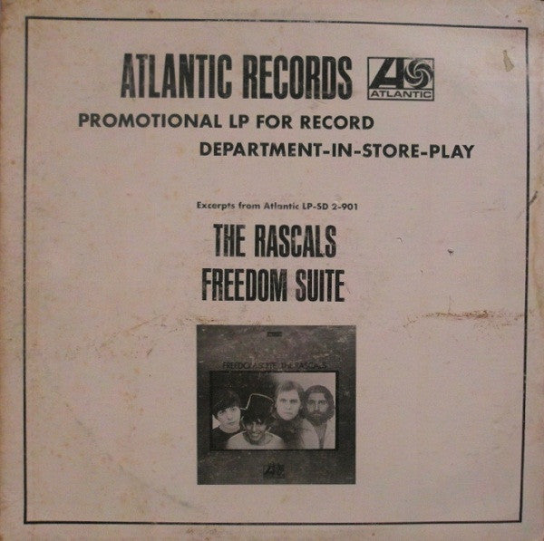 The Rascals : Promotional Record For Record Department In-Store-Play (LP, Promo)
