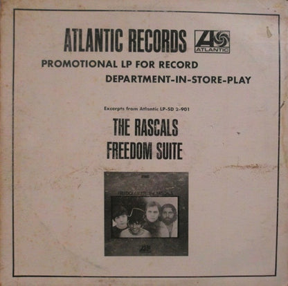 The Rascals : Promotional Record For Record Department In-Store-Play (LP, Promo)