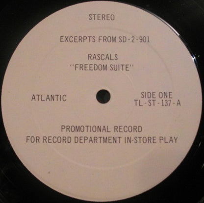 The Rascals : Promotional Record For Record Department In-Store-Play (LP, Promo)