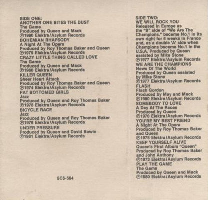 Queen : Greatest Hits (Cass, Comp)