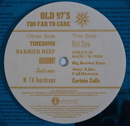 Old 97's : Too Far To Care (2xLP, Album, Ltd, Tra)