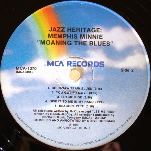 Memphis Minnie : Moaning The Blues (LP, Comp)