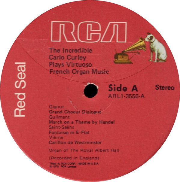 Carlo Curley : Virtuoso French Organ Music (LP, Album)