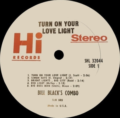 Bill Black's Combo : Turn On Your Love Light (LP)