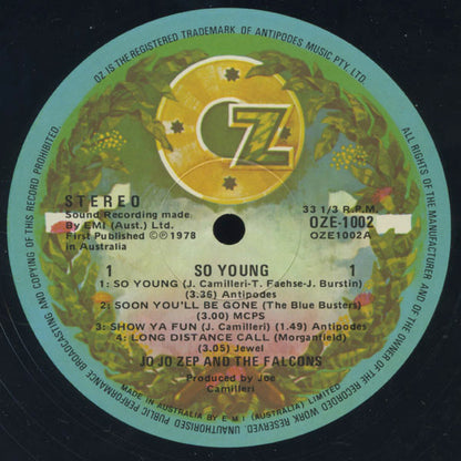 Jo Jo Zep And The Falcons : So Young (LP, MiniAlbum)