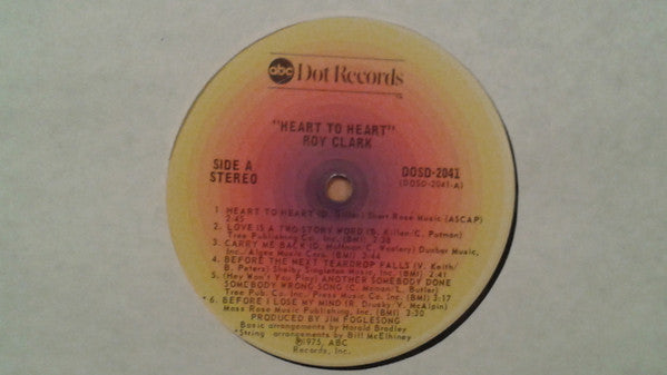 Roy Clark : Heart To Heart (LP, Album)