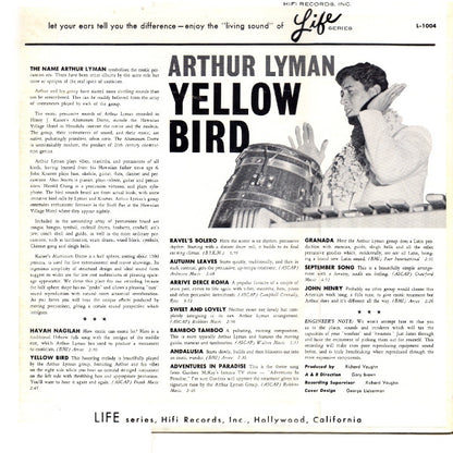 Arthur Lyman : Yellow Bird (LP, Album, Mono)