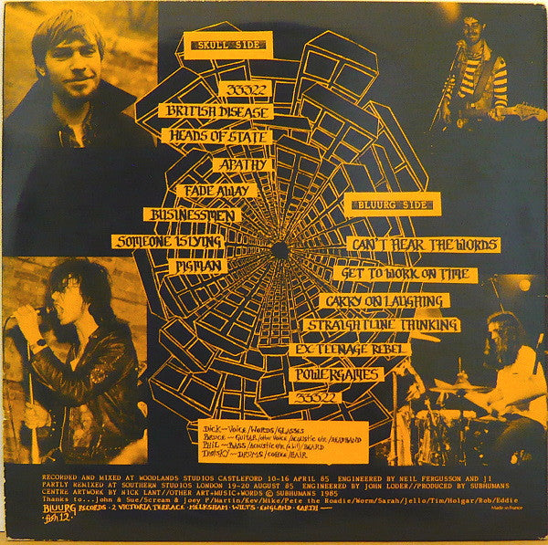 Subhumans : Worlds Apart (LP, Album, RP)