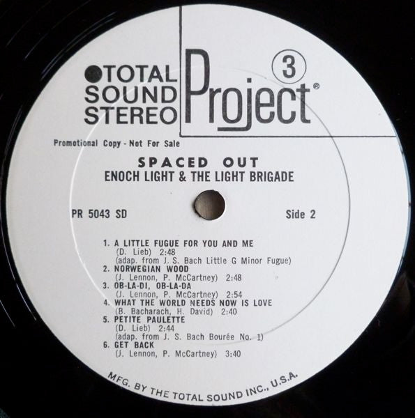 Enoch Light And The Light Brigade : Spaced Out (LP, Album, Promo)