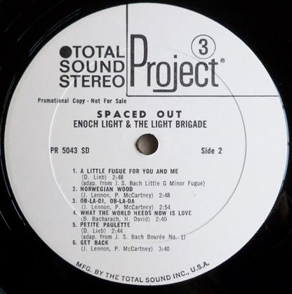 Enoch Light And The Light Brigade : Spaced Out (LP, Album, Promo)