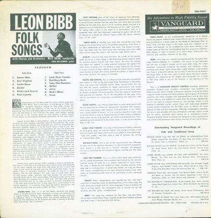 Leon Bibb : Sings Folk Songs (LP, Album, Roc)