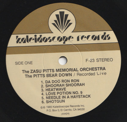Zasu Pitts Memorial Orchestra : The Pitts Bear Down (LP, Album)