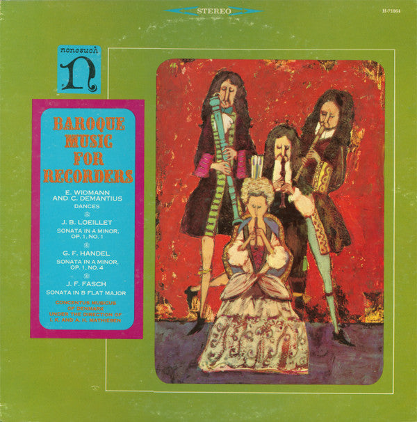 Concentus Musicus Of Denmark Under The Direction Of Irmgard Knopf Mathiesen And Aksel H. Mathiesen : Baroque Music For Recorders (LP, RP)