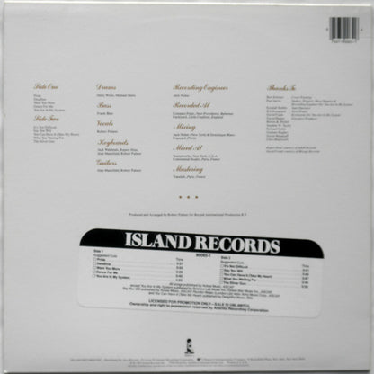 Robert Palmer : Pride (LP, Album, Ltd, Promo, Qui)