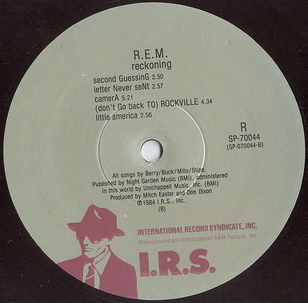 R.E.M. : Reckoning (LP, Album, (B))