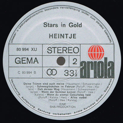 Heintje : Heintje - Stars In Gold (2xLP + Box, Comp)