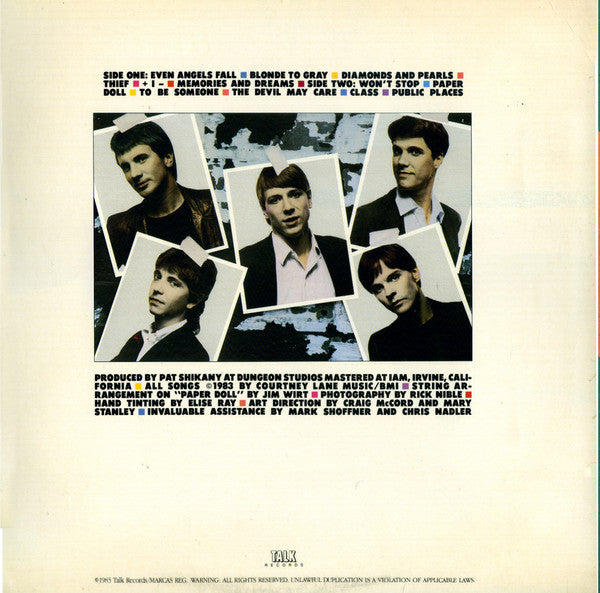 Fools Face : Public Places (LP, Album)