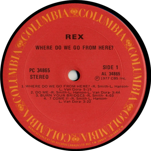 Rex (29) : Where Do We Go From Here? (LP, Album)