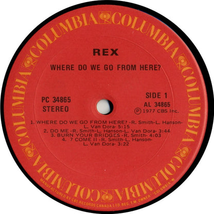 Rex (29) : Where Do We Go From Here? (LP, Album)