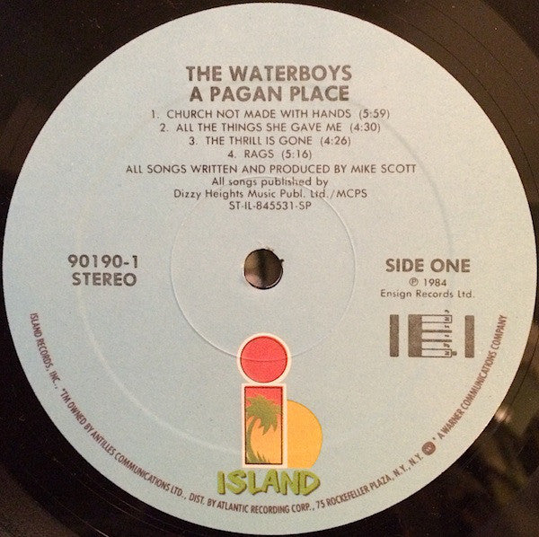 The Waterboys : A Pagan Place (LP, Album, SRC)