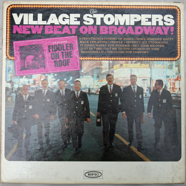 The Village Stompers : New Beat On Broadway! (LP, Album, Mono)