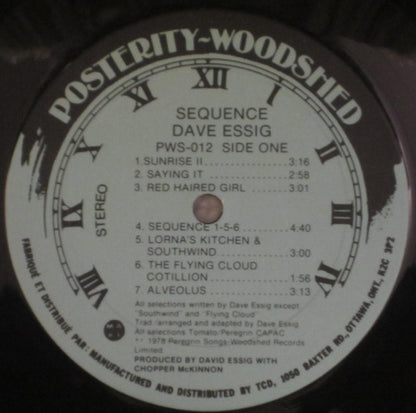 David Essig : Sequence (LP, Album)