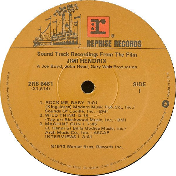 Jimi Hendrix : Sound Track Recordings From The Film "Jimi Hendrix" (2xLP, Album, RP, Win)