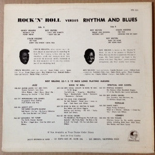 Chuck Higgins, Roy Milton : Rock 'n' Roll Versus Rhythm And Blues (LP, Album, RE)