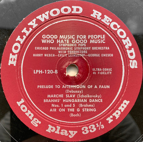 The Chicago Symphony Orchestra : Good Music For People Who Hate Good Music (LP)
