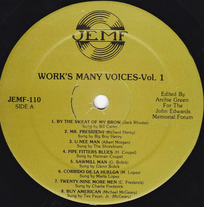 Various : Work's Many Voices - Volume I (LP, Comp)