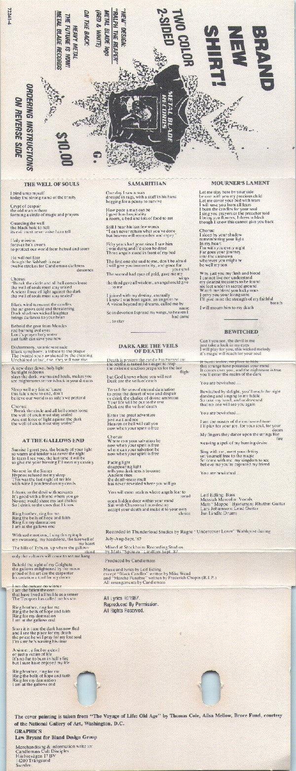 Candlemass : Nightfall (Cass, Album, HX-)