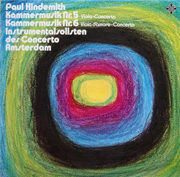Paul Hindemith, Concerto Amsterdam : Kammermusik Nr. 5 Viola-Concerto - Kammermusik Nr. 6 Viola D´Amore-Concerto (LP, Album)