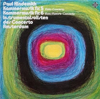 Paul Hindemith, Concerto Amsterdam : Kammermusik Nr. 5 Viola-Concerto - Kammermusik Nr. 6 Viola D´Amore-Concerto (LP, Album)