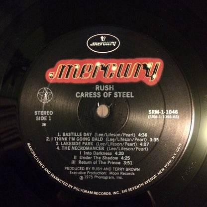 Rush : Caress Of Steel (LP, Album, RE, Gat)