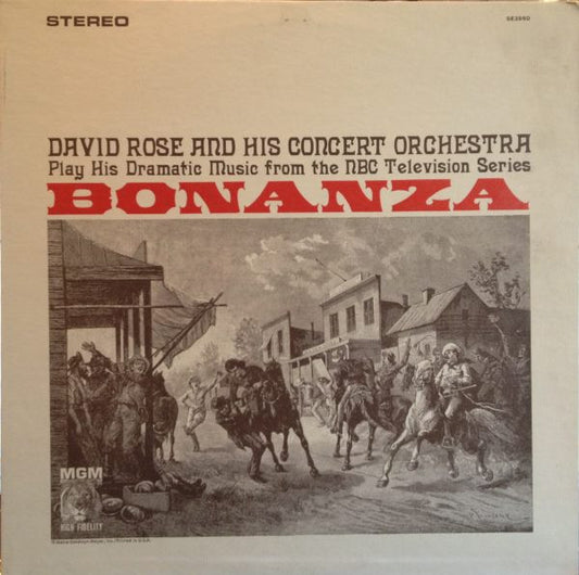 David Rose & His Orchestra : Plays His Dramatic Music From The NBC Television Series Bonanza  (LP, Album)