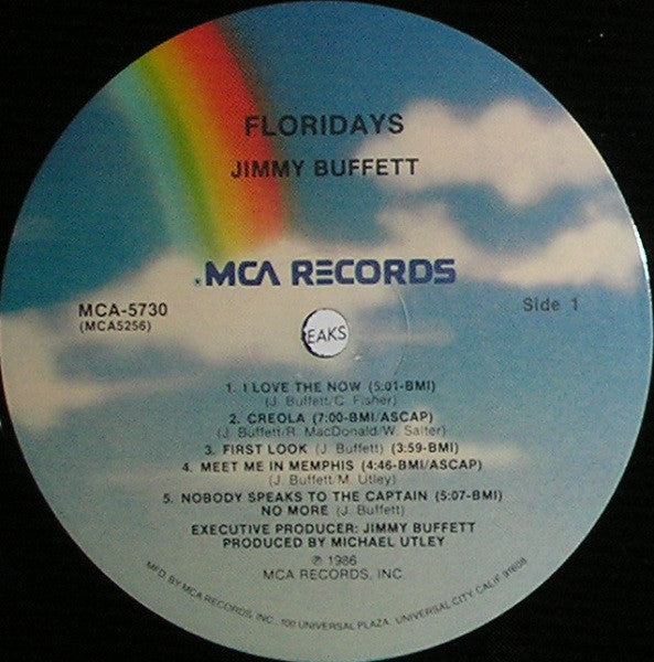 Jimmy Buffett : Floridays (LP, Album, Pin)