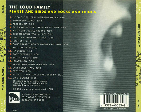 The Loud Family : Plants And Birds And Rocks And Things (CD, Album)