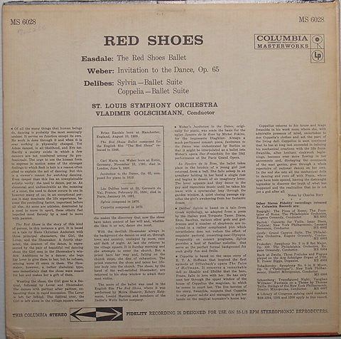 Vladimir Golschmann, Saint Louis Symphony Orchestra : The Red Shoes Ballet, Sylvia Ballet Suite, Coppelia Ballet Suite, Invitation To The Dance (LP, Album)