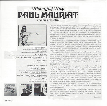 Paul Mauriat And His Orchestra : Blooming Hits (CD, Album, RE)