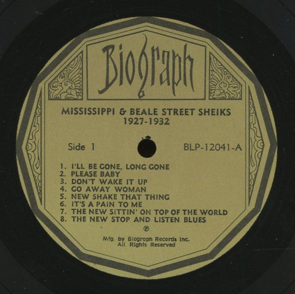 Mississippi Sheiks & Beale Street Sheiks : Sittin' On Top Of The World 1927-1932 (LP, Comp)