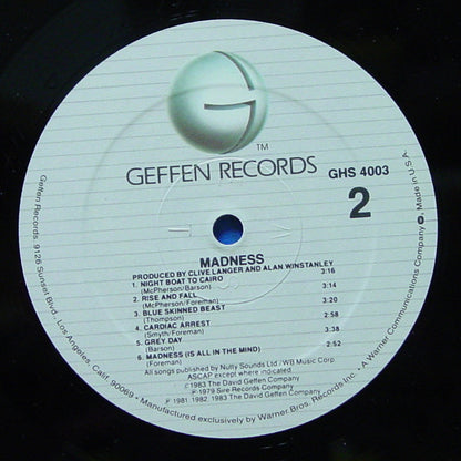 Madness : Madness (LP, Comp)