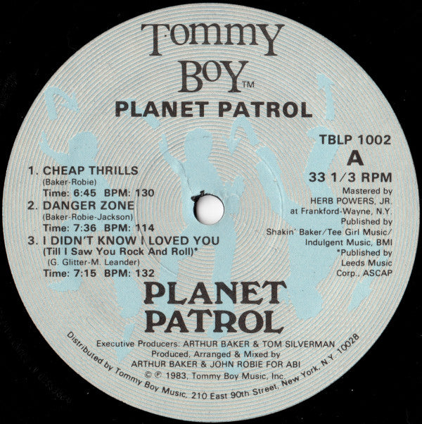 Planet Patrol : Planet Patrol (LP, Album)