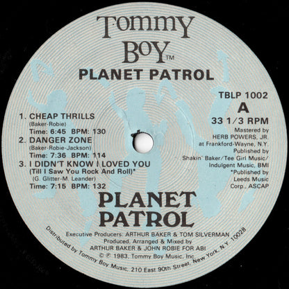 Planet Patrol : Planet Patrol (LP, Album)