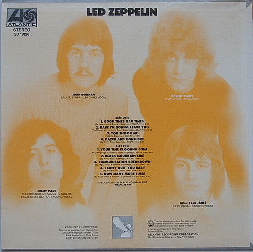Led Zeppelin : Led Zeppelin (LP, Album, RE, Mon)