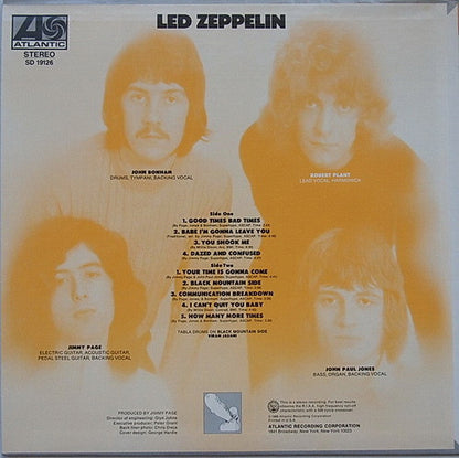 Led Zeppelin : Led Zeppelin (LP, Album, RE, Mon)