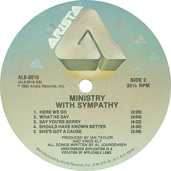 Ministry : With Sympathy (LP, Album)